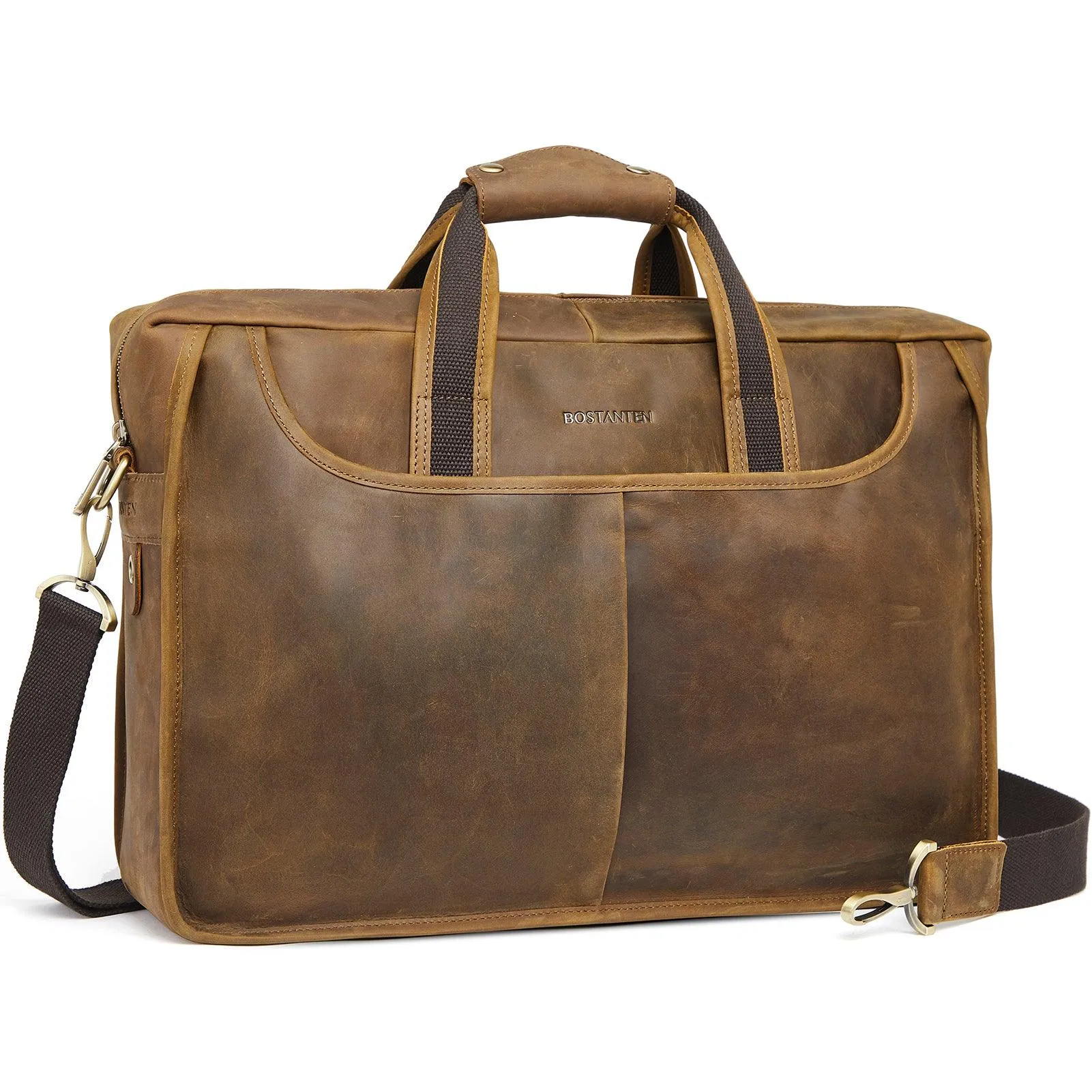 17 inch Men's Briefcase Messenger Bag — Business Lawyer