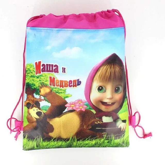 1Pic children schoolbags Princess Drawstring Bags Cartoon DUOLAIMI For Girls & Boys multipurpose school backpack Christmas 40