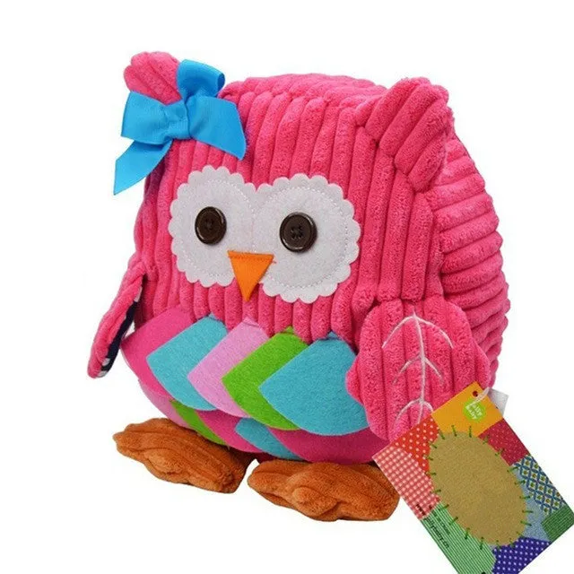 2016 new Cute Cartoon Soft Owl Monkey Animals Children Backpack For Baby School Bag For Girl Boy School Bag mochilas infantis