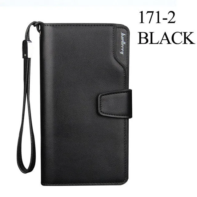 2016 New men wallets Casual wallet men purse Clutch bag Brand leather wallet long design men bag gift for men