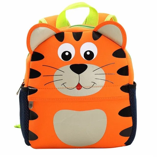 2017 3D Cute Animal Design Backpack Kids School Bags For Girls Boys Cartoon Shaped Children Backpacks