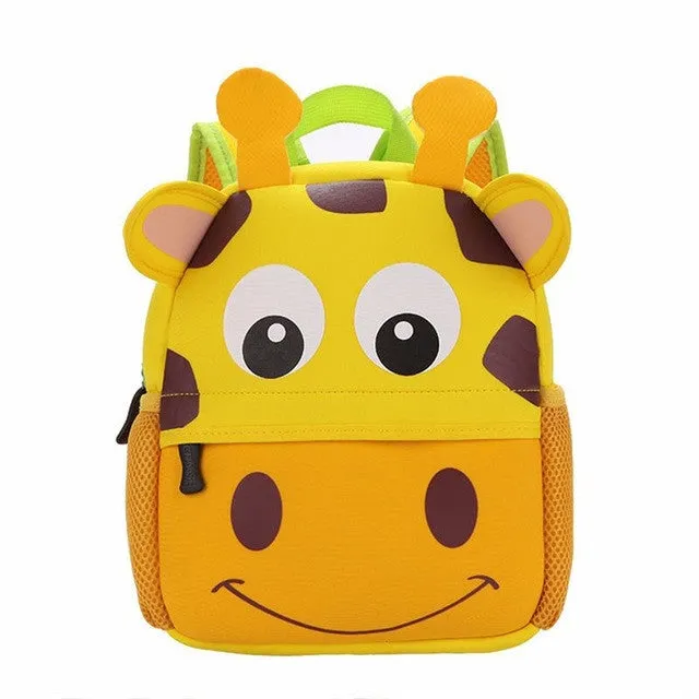 2017 3D Cute Animal Design Backpack Kids School Bags For Girls Boys Cartoon Shaped Children Backpacks