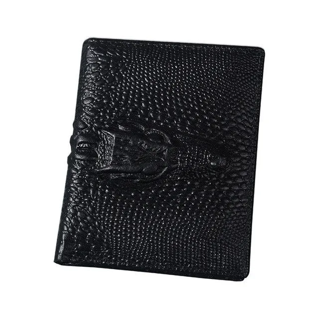 2017 Crocodile skin wallet crocodile clutch purse  hidden pocket wallet leather men wallet billeteras masculinas porta moedas