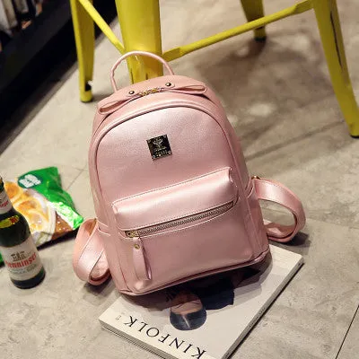 2017 Fashion Vintage PU Leather Backpacks For Women Bookbag Cheap Women Backpack School College Female Girls bagpack Mochila