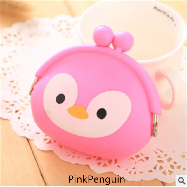 2017 New Fashion Lovely Kawaii Candy Color Cartoon Animal Women Girls Wallet Multicolor Jelly Silicone Coin Bag Purse Kid Gift