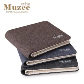 2017 New Retro Man Canvas Wallets Male Purse Fashion Card Holders Small Zipper Wallet New Designed Multi Pockets Purse For Male