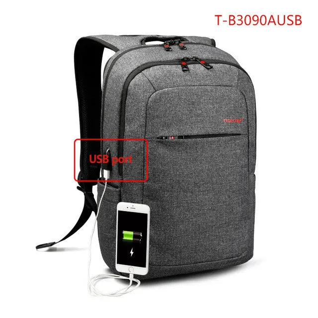 2017 Tigernu Canvas Men's Backpack Bag Brand 14.1Inch Laptop Notebook Mochila for Men Waterproof Back Pack school backpack bag