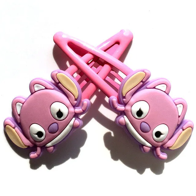 2pcs Tsum Tsum Baby Clip Hairpins Girls Barrettes Kids Headwear Multicolor Hair Clip Hair Kids Hair Band Travel Accessories