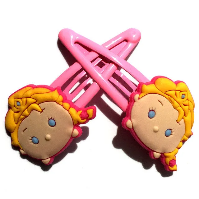 2pcs Tsum Tsum Baby Clip Hairpins Girls Barrettes Kids Headwear Multicolor Hair Clip Hair Kids Hair Band Travel Accessories