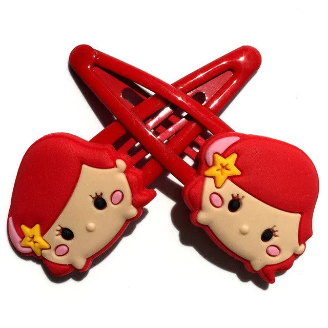 2pcs Tsum Tsum Baby Clip Hairpins Girls Barrettes Kids Headwear Multicolor Hair Clip Hair Kids Hair Band Travel Accessories