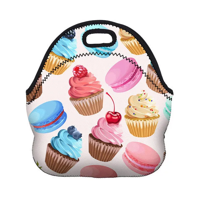 AAA quality Thermal Insulated small little Neoprene cooler Bag for Women Kids lunch box Zipper Cooler bags Insulation Lunch Box