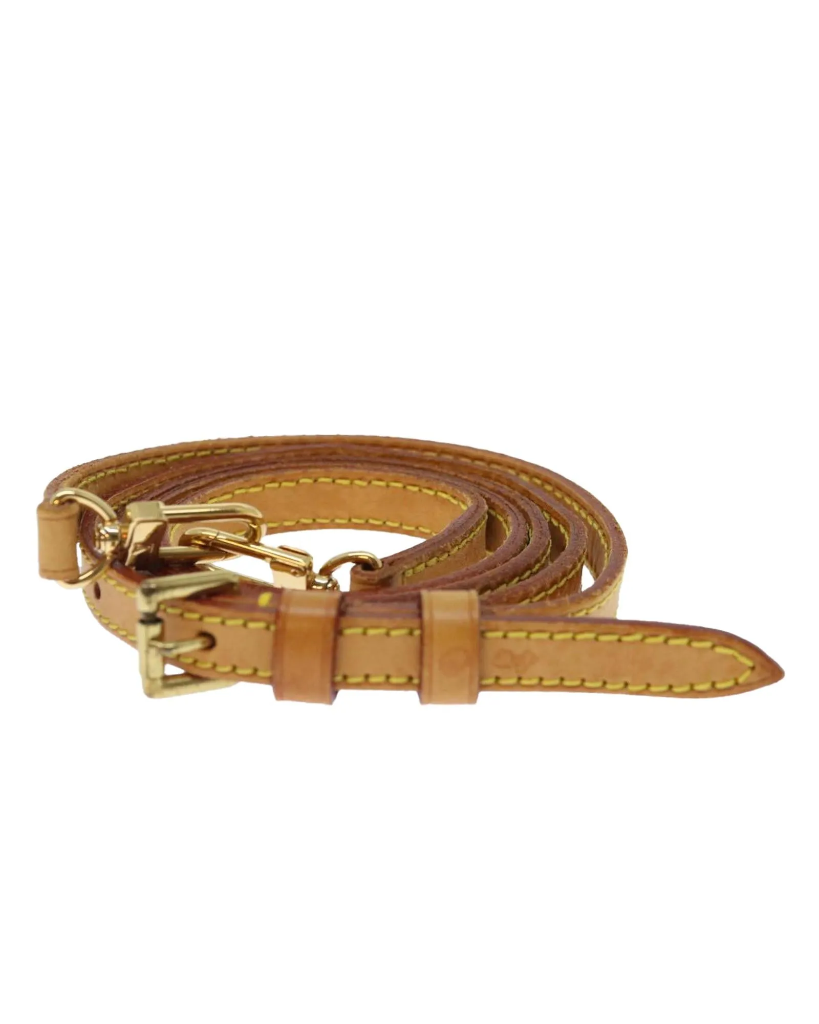 Adjustable Beige Leather Shoulder Strap - 40.2-47.2 by Louis Vuitton