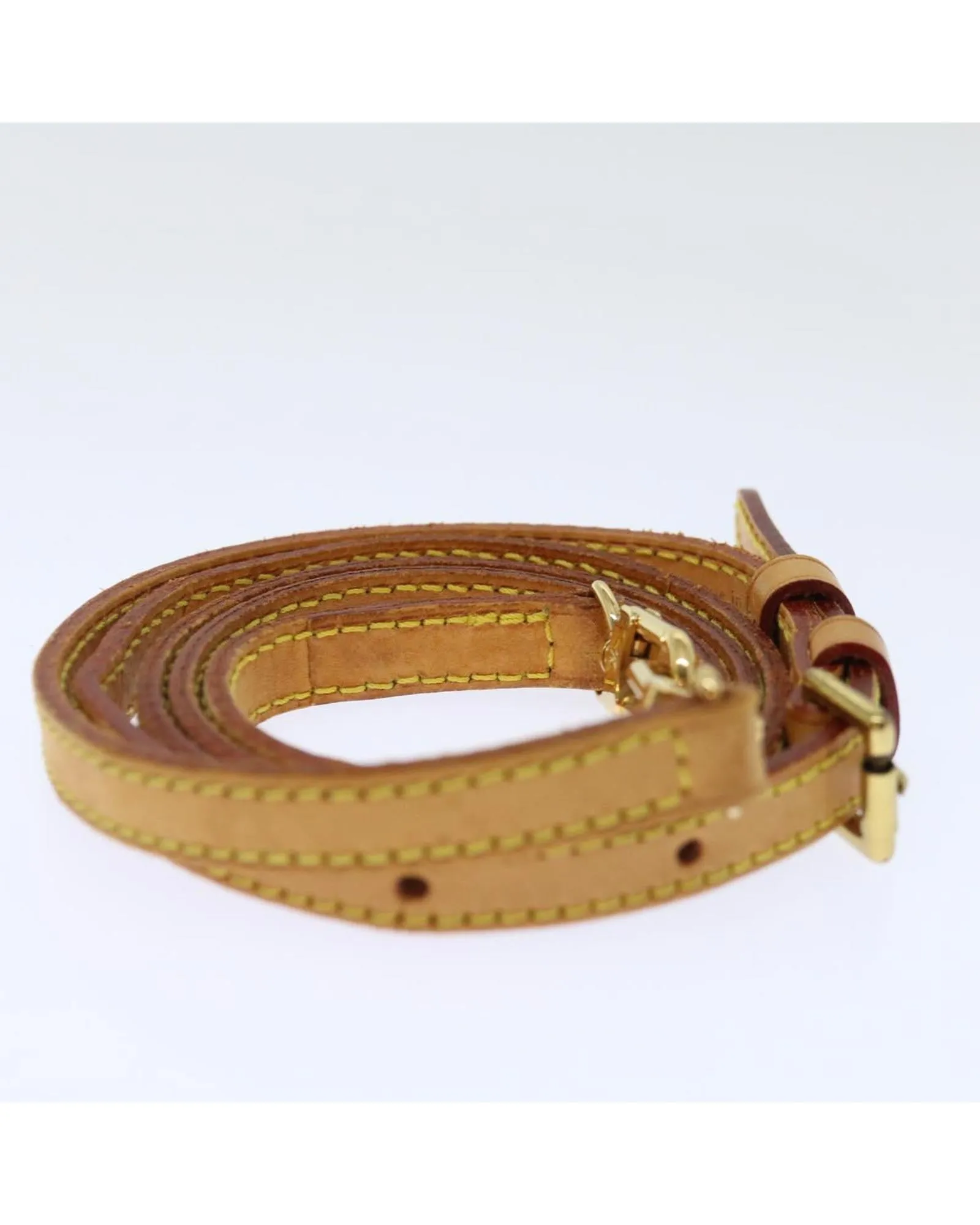 Adjustable Beige Leather Shoulder Strap - 40.2-47.2 by Louis Vuitton