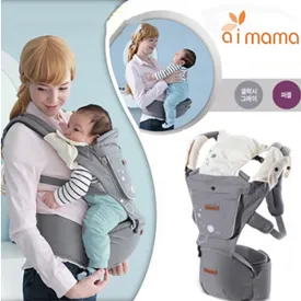 Aimama Multifunction Outdoor Kangaroo Baby Carrier Sling Backpack New Born Baby Carriage Hipseat Sling Wrap Summer and Winter