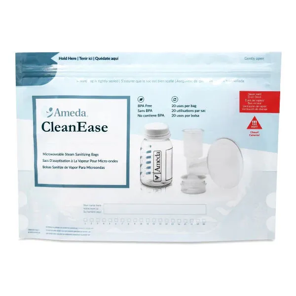 Ameda CleanEase Microwaveable Steam Sterilizer Bags