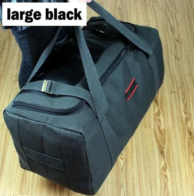 ANAWISHARE Men Travel Bags Large Capacity Women Luggage Travel Duffle Bags Canvas Big Travel Handbag Folding Trip Bag Waterproof