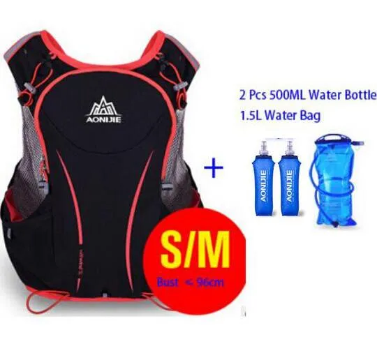 AONIJIE 5L Women Men Marathon Hydration Vest Pack For 1.5L Water Bag Cycling Hiking Bag Outdoor Sport Running Backpack