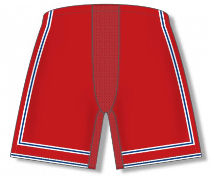 Athletic Knit (AK) Custom H955-2109 NY Rangers Red Ice Hockey Pant Shell