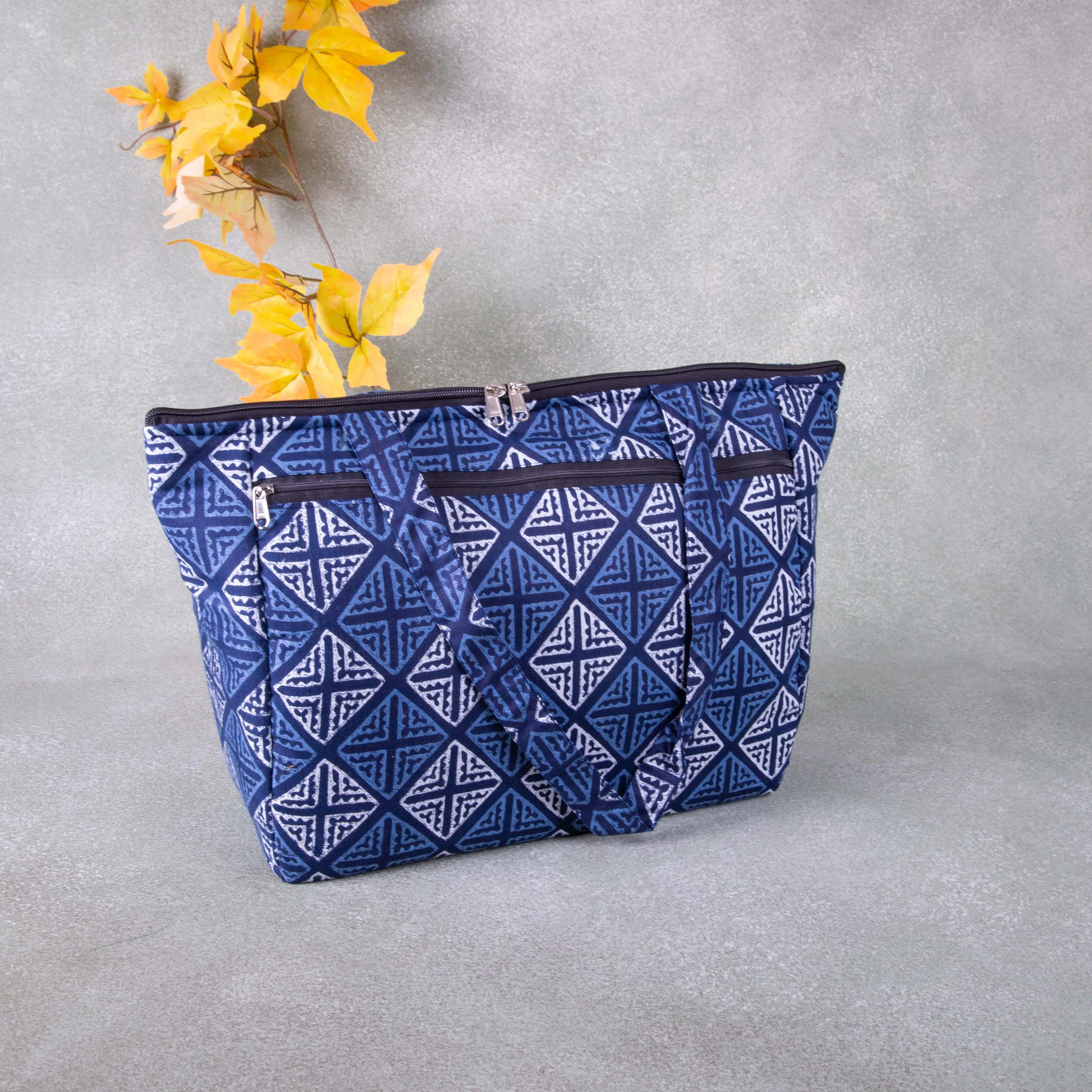 Baby Bag /Diaper bag/Hospital Bag Blue Colour with Big Diamond Design