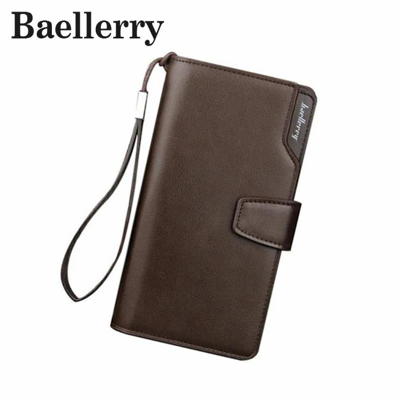 Baellerry Fashion Men Wallets Casual Wallet Men Purse Clutch Bag Brand Leather Long Wallet Design Hand Bags For Men Purse DB5715