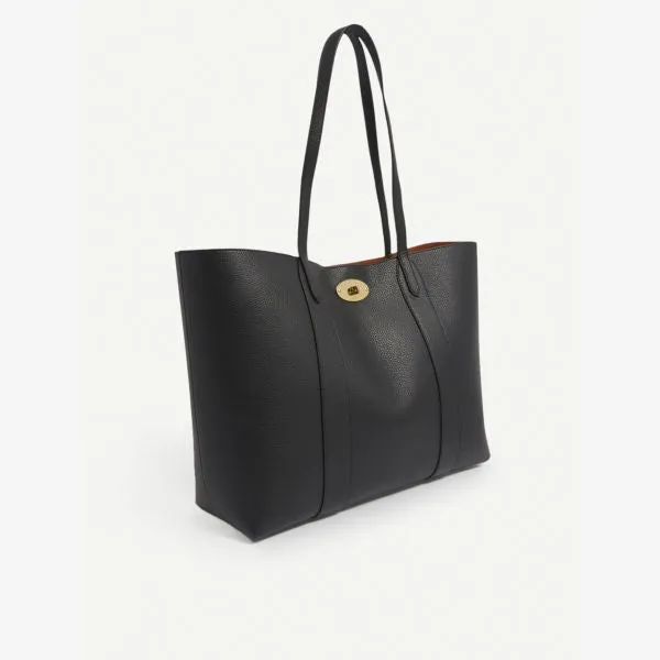 Bayswater Mulberry Leather Tote, Black