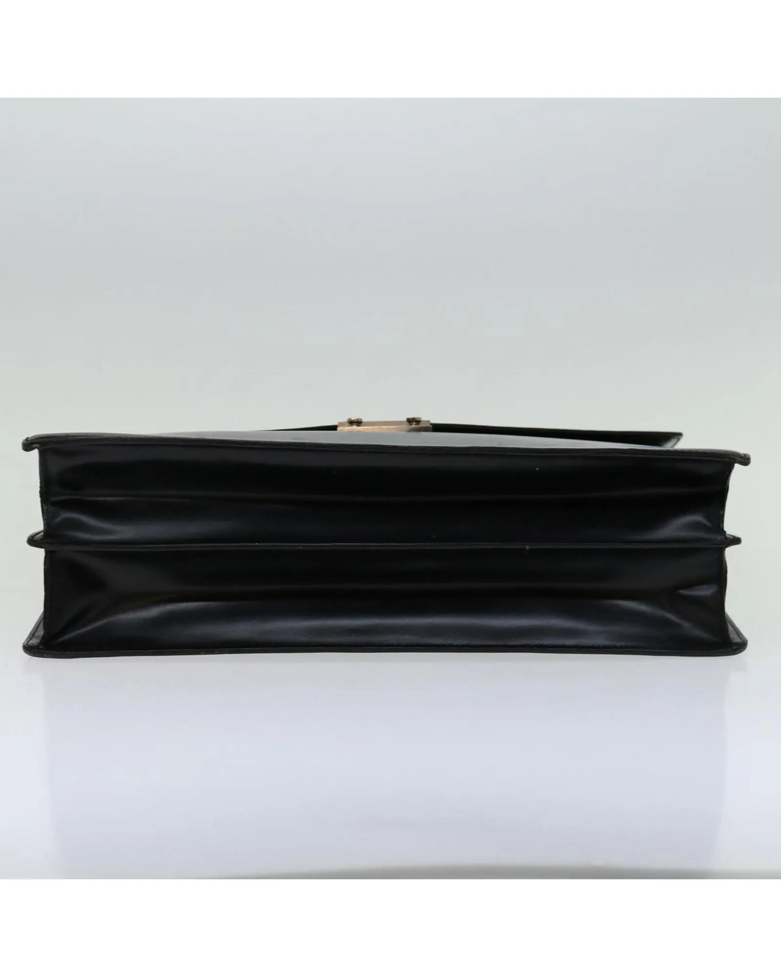 Black Leather Hand Bag with Accessories