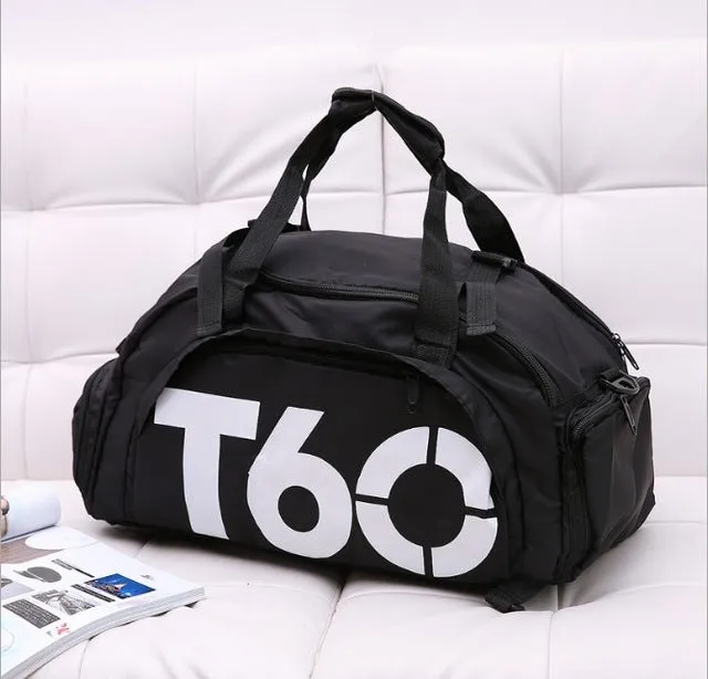 Brand New Men Sports Bag Gym Women Fitness Waterproof Outdoor Separate Space For Shoes pouch rucksack Hide Backpack sac de T60