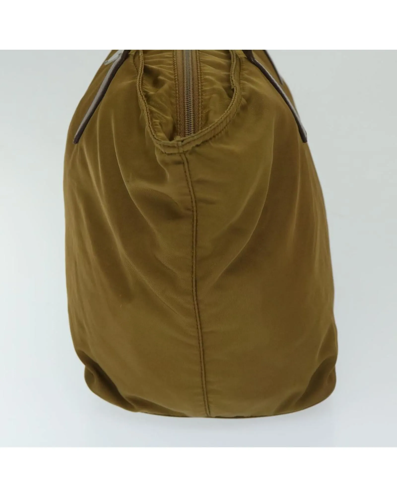 Brown Nylon Tote Bag with Accessories - Made in Italy