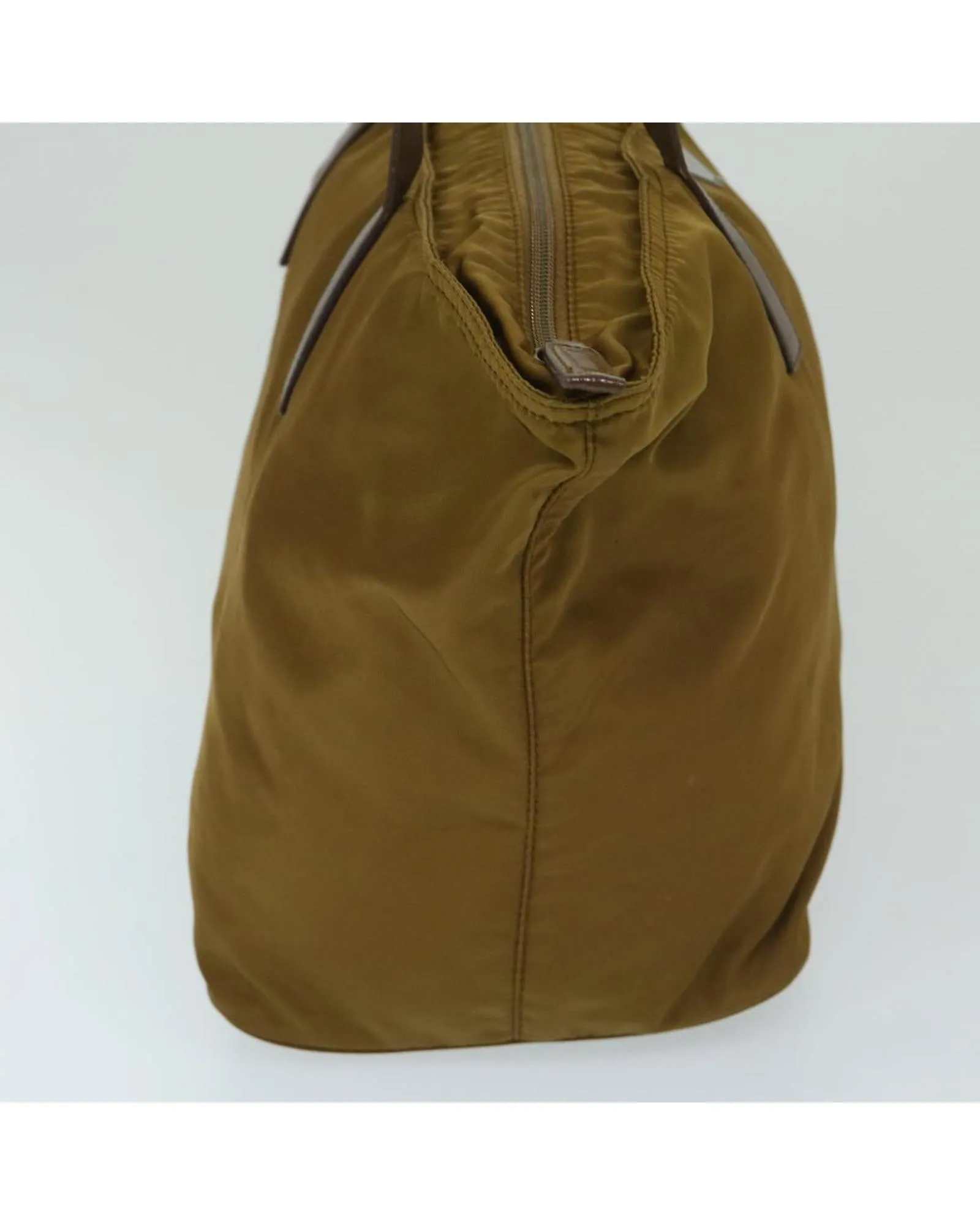 Brown Nylon Tote Bag with Accessories - Made in Italy