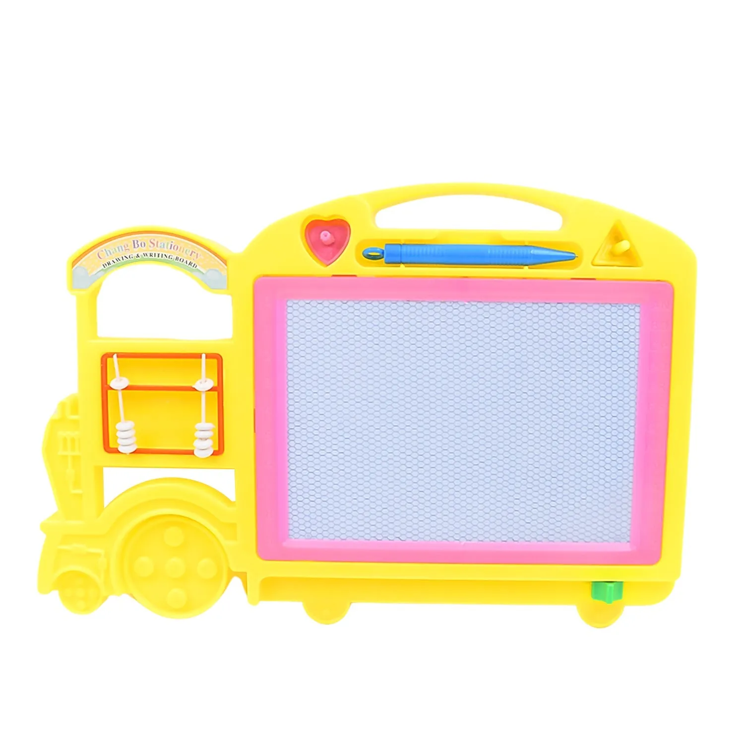 Bus Shape Drawing & Writing Slate Board for Kids (1 pc / 32 × 21 Cm)