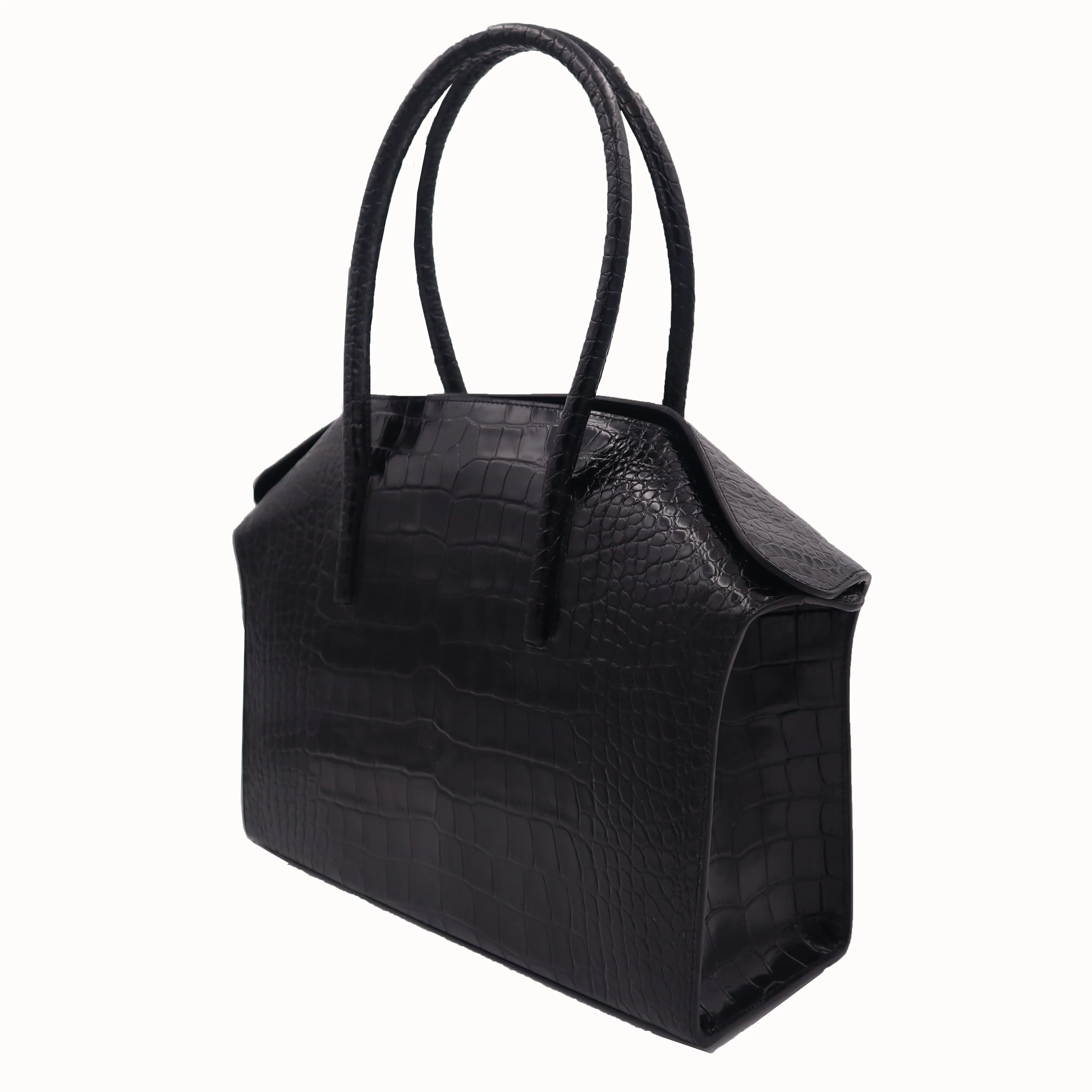 Carmen - Large Tote in Orinoco - Black