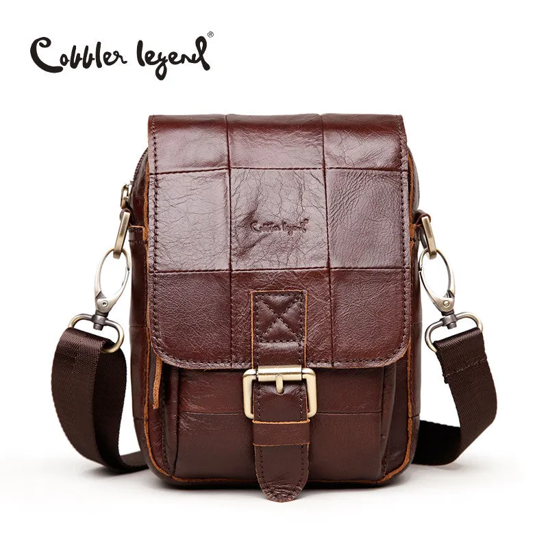 Cobbler Legend Fashion Brand 2017 New Men's Vintage Genuine Leather Messenger Bag Men Male Cowhide Shoulder Crossbody Mini Bags