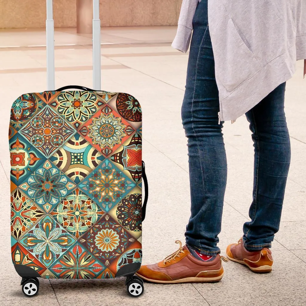 Colorful Mandala Luggage Cover