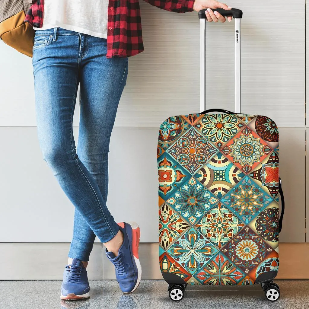 Colorful Mandala Luggage Cover