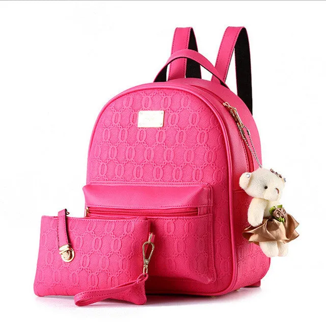 COOL WALKER NEW Fashion Designed Brand Backpack Women Backpack Leather School Bag Women Casual Style Backpacks   Small Bags