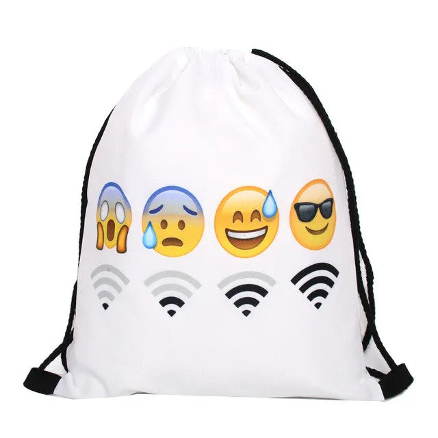 Deanfun 3D Printing Backpack Unicorn Pattern Women Drawstring Bag SKD90