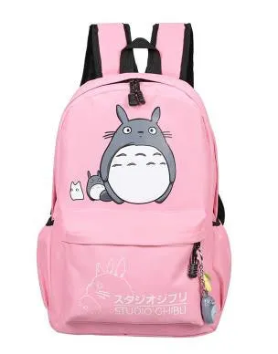 Drop shipping Totoro Backpack 3D printing travel softback women mochila School space backpack notebook girls backpacks 2017 new