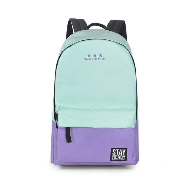 Fashion School Backpack Women Children Schoolbag Back Pack Leisure Korean Ladies Knapsack Laptop Travel Bags for Teenage Girls