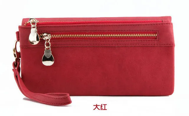 Fashion Women Wallets Long PU Zipper Long Wallet Female Clutch Coin Purse for Ladies