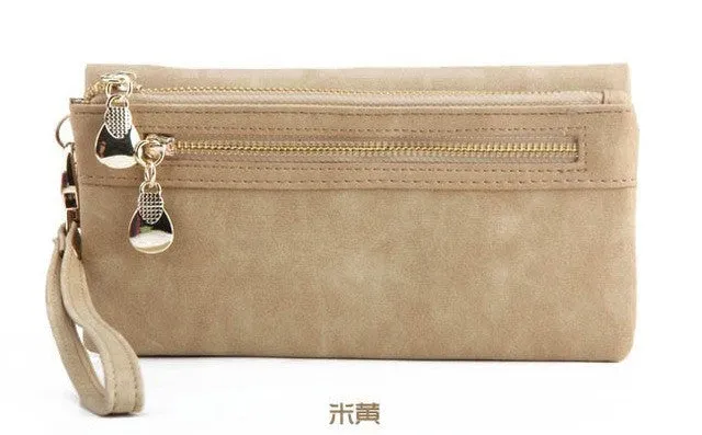 Fashion Women Wallets Long PU Zipper Long Wallet Female Clutch Coin Purse for Ladies