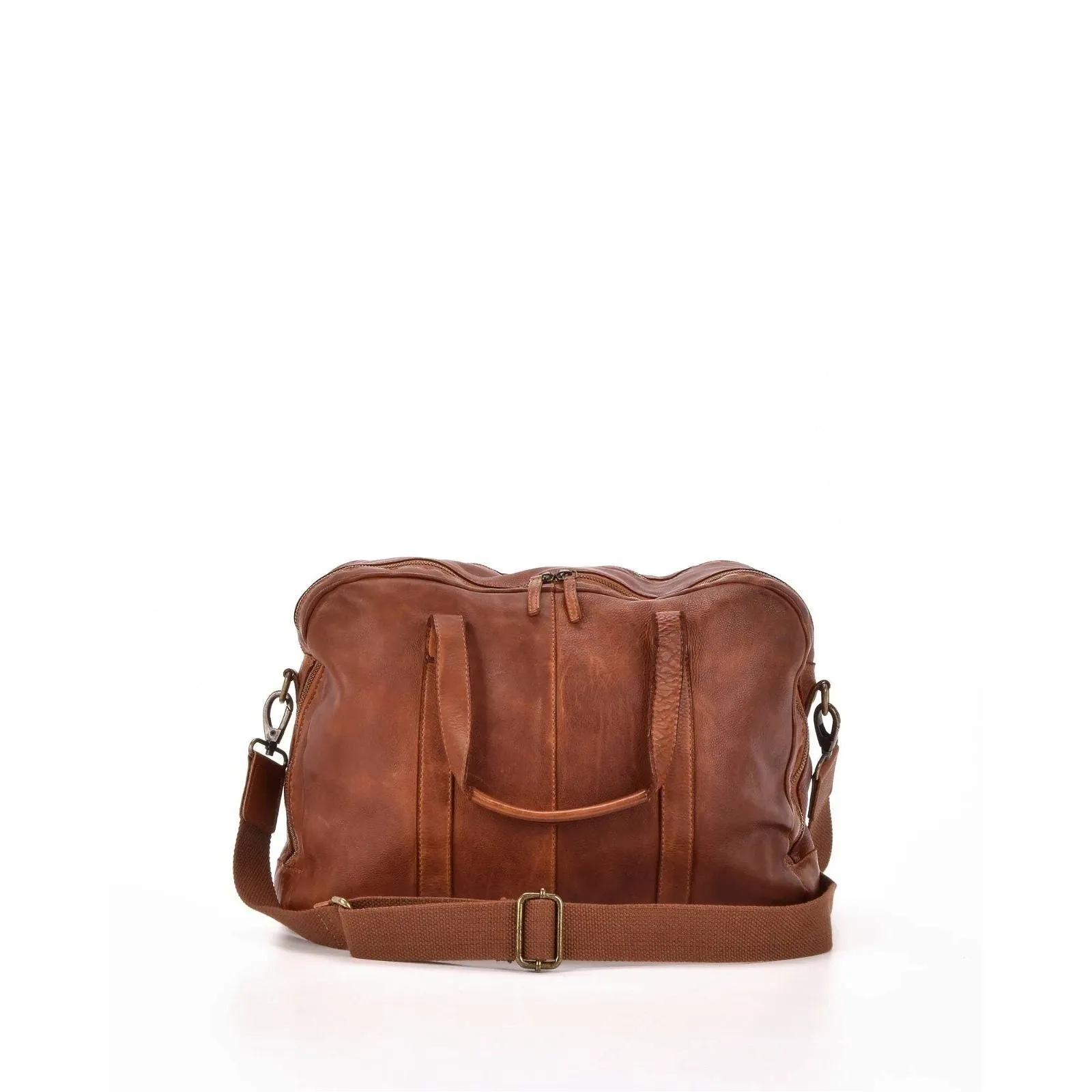 Gabee - Everton Leather Business Bag - Cognac