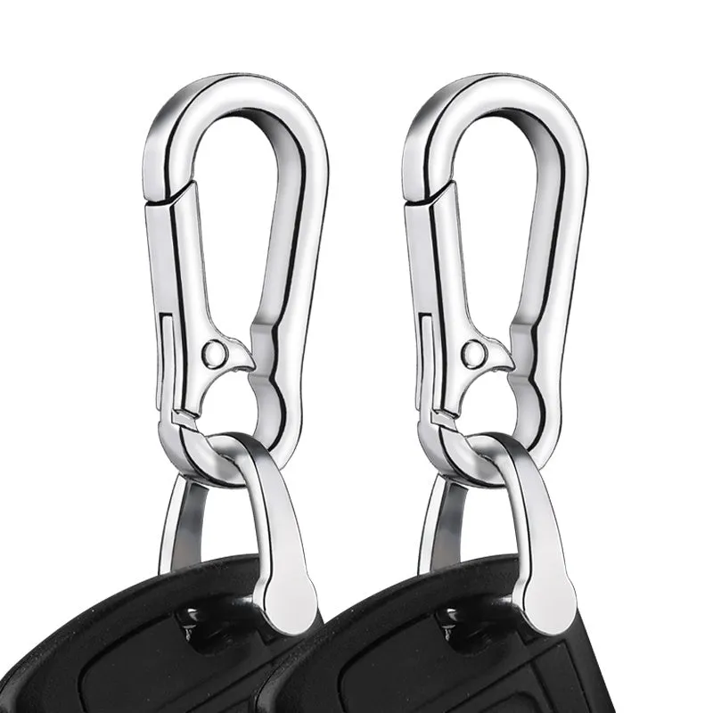 Giftready 3pcs Stainless Steel Gourd Buckle Keychain for Men