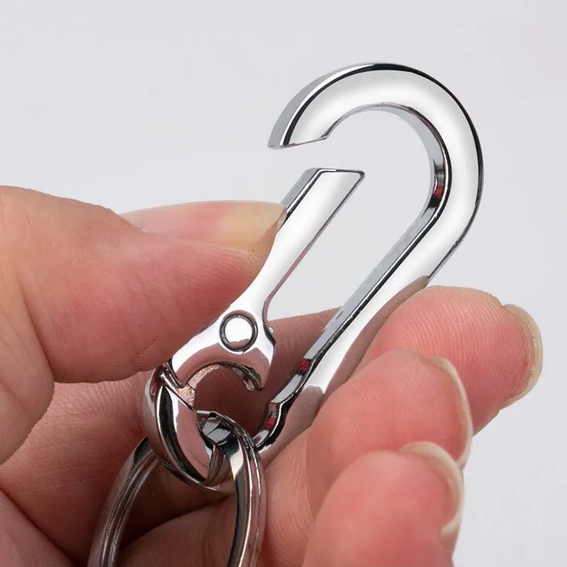 Giftready 3pcs Stainless Steel Gourd Buckle Keychain for Men