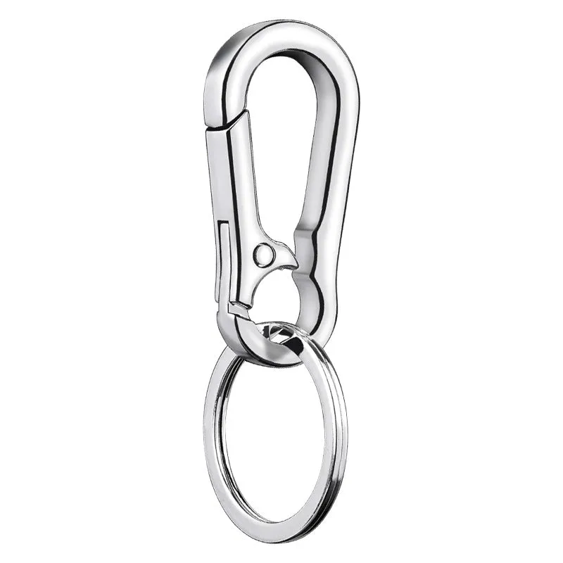 Giftready 3pcs Stainless Steel Gourd Buckle Keychain for Men