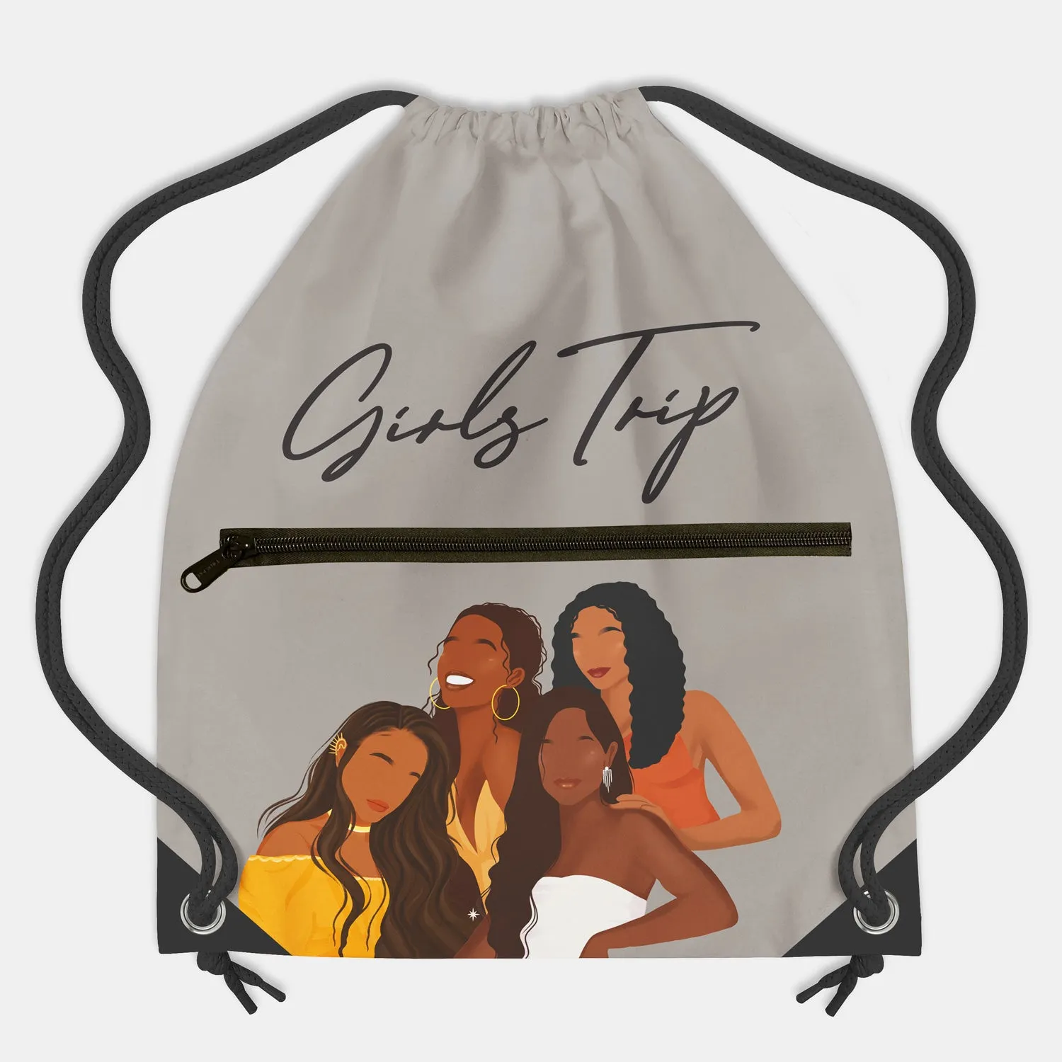 Girls Trip Drawstring Bagpack