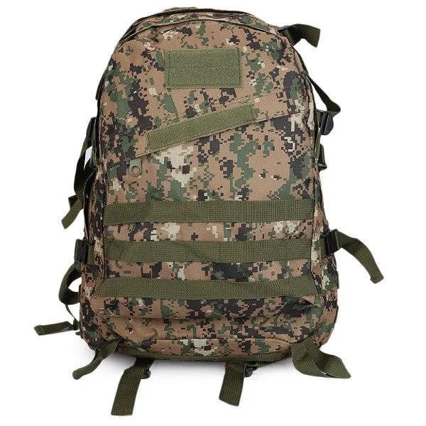 Guapabien Men Camouflage Backpack Velcro Black Military Backpack Army Green Big Male Rucksack Oxford Travel Waterproof Backpack