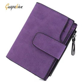 Guapabien Women Short Wallets Zipper Women Wallets And Purse Female Clutch Handbag Card Holder Bifold Purses Carteiras Femininas