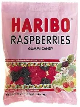 Haribo Gummi Raspberries Bags