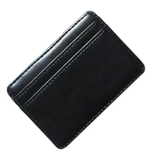 High quality men magic wallets Korea fashion mini men wallets small portable PU leather purse male card holder XF005