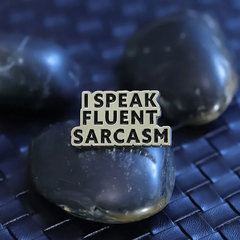 Hilarious Sarcastic Brooch for Men  Ideal for Adorning Accessories